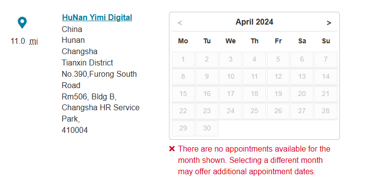 PTE长沙考点4月报考安排