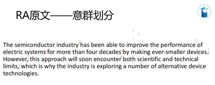 PTE口语RA题型The semiconductor industry意群划分图