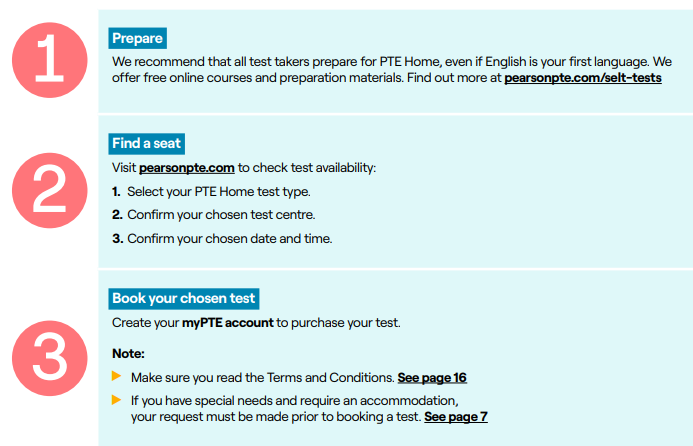 PTE Home报考流程 PTE Home报考流程