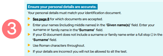 PTE Home报考流程3