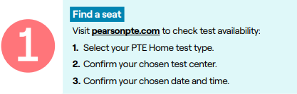 PTE Home报考流程