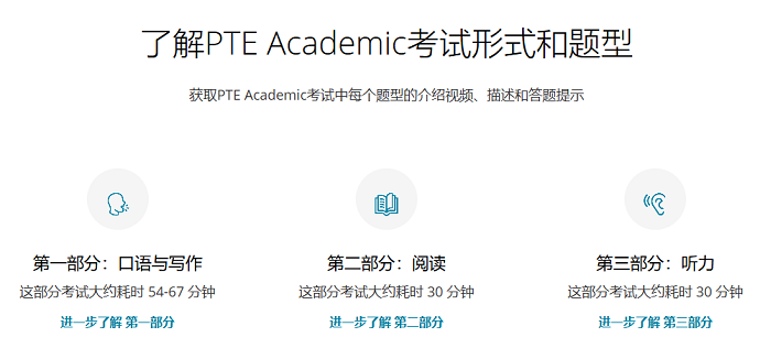 PTE Academic考试内容