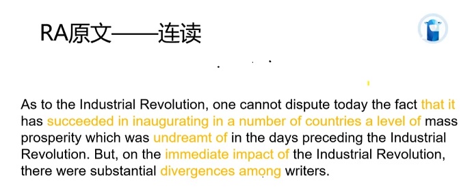 PTE口语RA例题Industrial Revolution连读分析