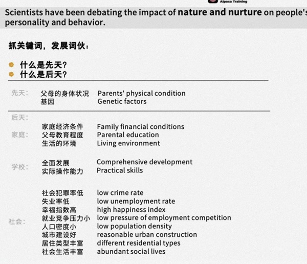 第二部分：抓关键词发展词伙