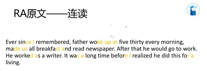 PTE口语RA例题Father连读分析