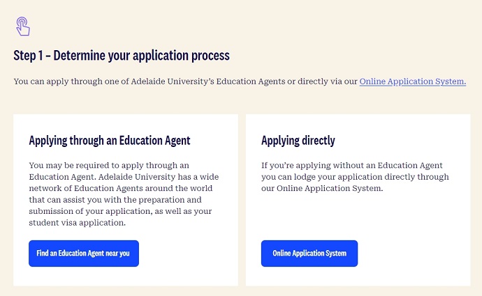 新阿德莱德大学申请指南第一步