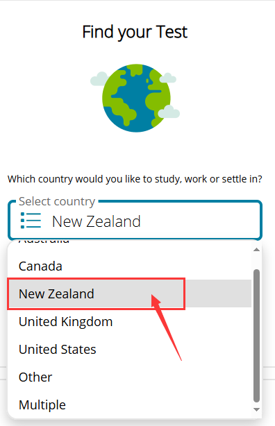 选择PTE考试国家