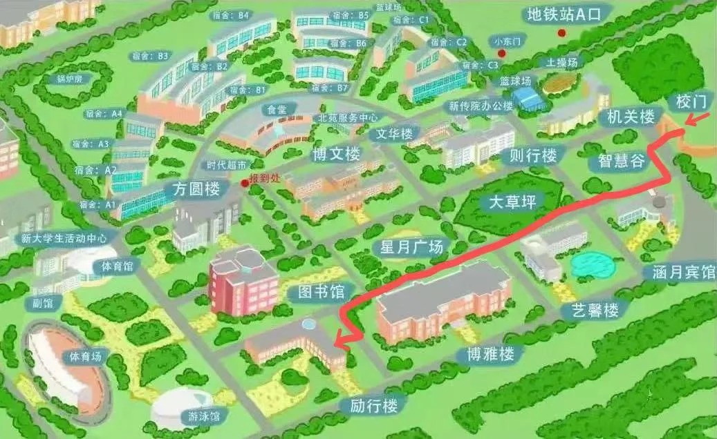 辽宁大学路线图