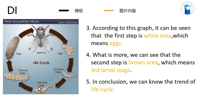 PTE口语DI例题How houseflies work的框架资料的讲解示范