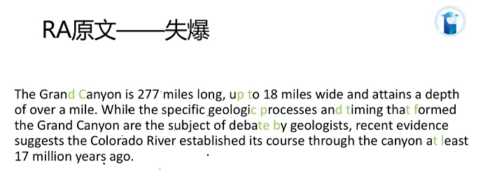 PTE口语RA例题The Grand Canyon失爆分析