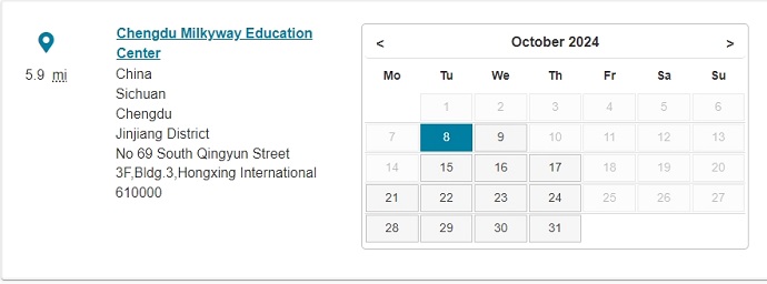 10月成都PTE考试日期