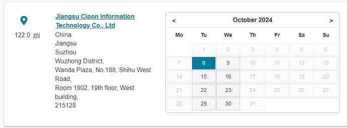 10月苏州PTE考试日期