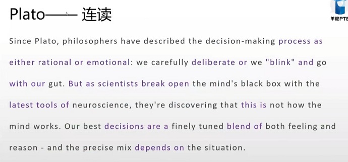 PTE口语RA例题Plato连读解析