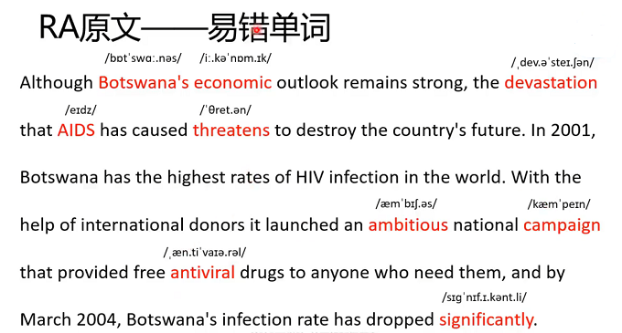 PTE口语RA例题解析：Botswan