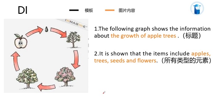 PTE口语DI例题Life cycle of an apple的框架资料的讲解示范