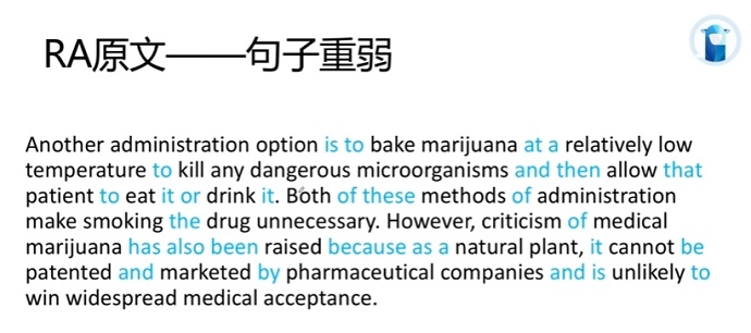 PTE口语RA例题Administration option句子重弱分析