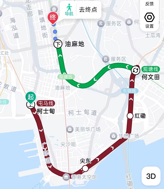 香港旺角PTE考场路线