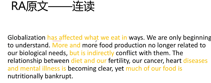 PTE口语RA例题解析：Nutritionally bankrupt