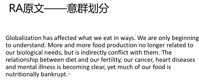 PTE口语RA例题解析：Nutritionally bankrupt