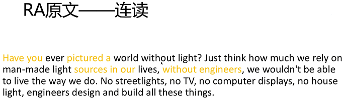 PTE口语RA例题解读：A world without light