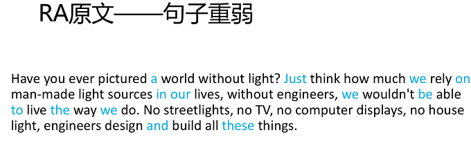 PTE口语RA例题解读：A world without light