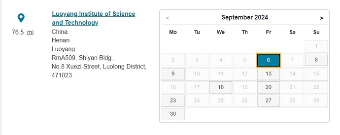 9月洛阳PTE考试时间安排