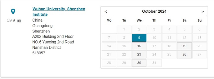 10月深圳武大研究院PTE考试日期