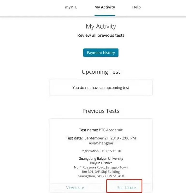 PTE成绩怎么发送给英国学校