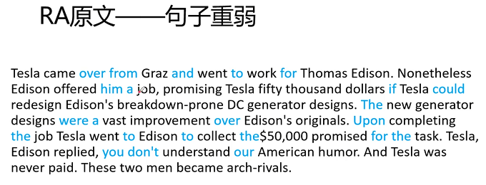 PTE口语RA例题解析：Tesla & Edison