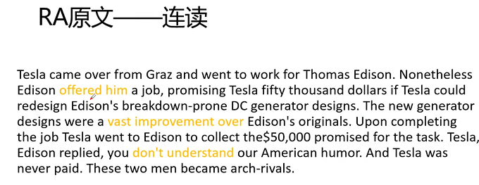 PTE口语RA例题解析：Tesla & Edison