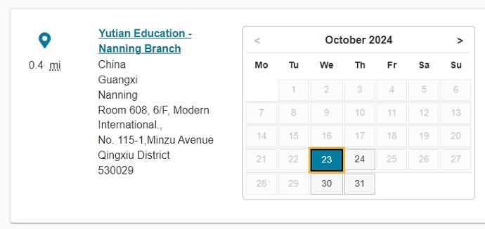 10月南宁PTE考试时间