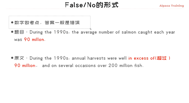 雅思阅读判断题false的考点