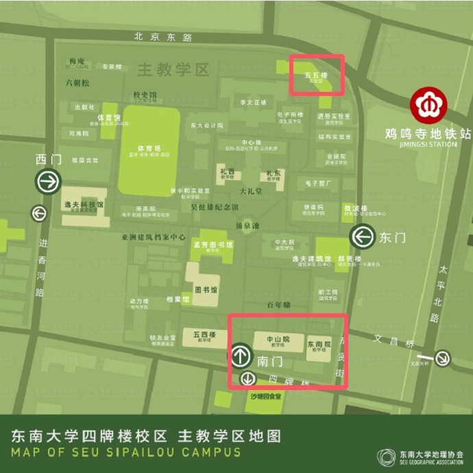 考场详细路线指示图