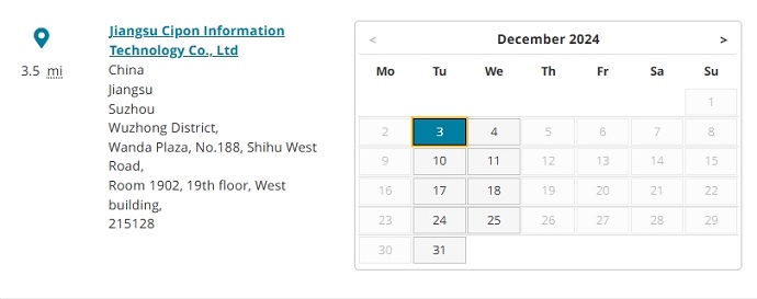 2024年12月苏州PTE考试时间