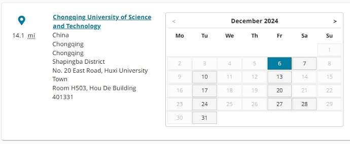 12月重庆PTE考试时间安排