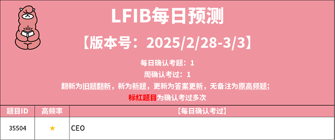 2025年2月28日PTE考试每日预测题更新